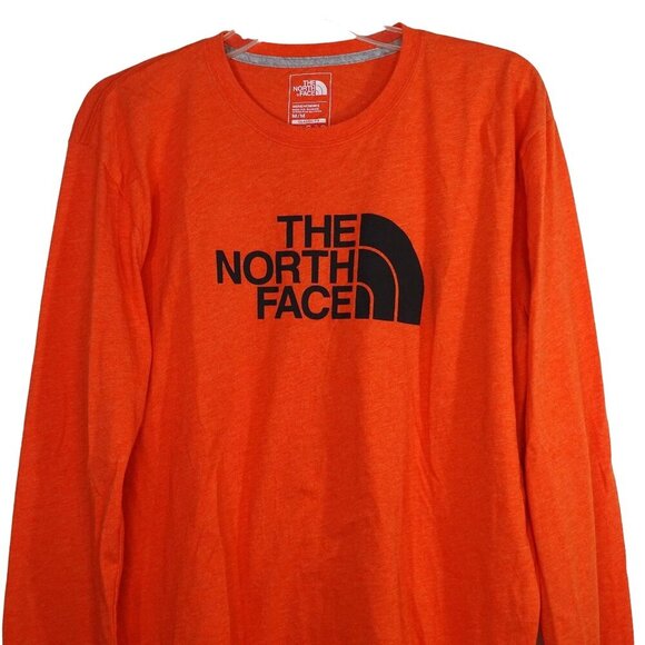 The North Face Other - The North Face Long Sleeve TShirt Men Size M Orange Classic Fit Cotton Blend